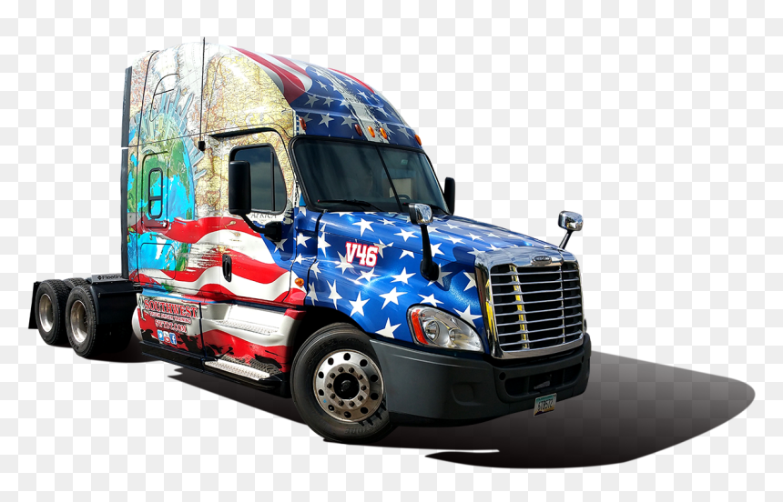 Trailer Truck, HD Png Download - semi truck png