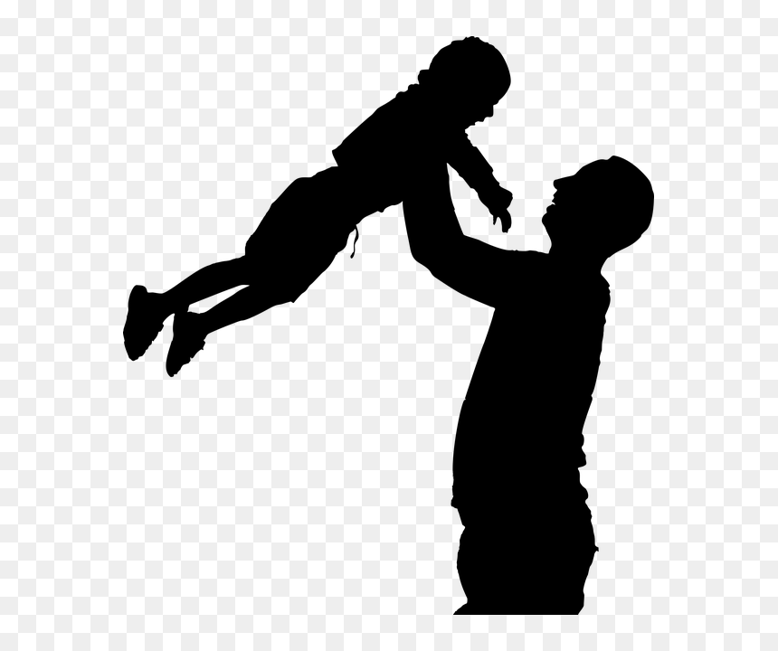 Happy Fathers Day 2019, HD Png Download - family silhouette png