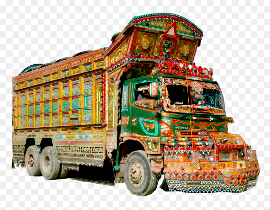 Truck Art Of Pakistan, HD Png Download - indian truck png