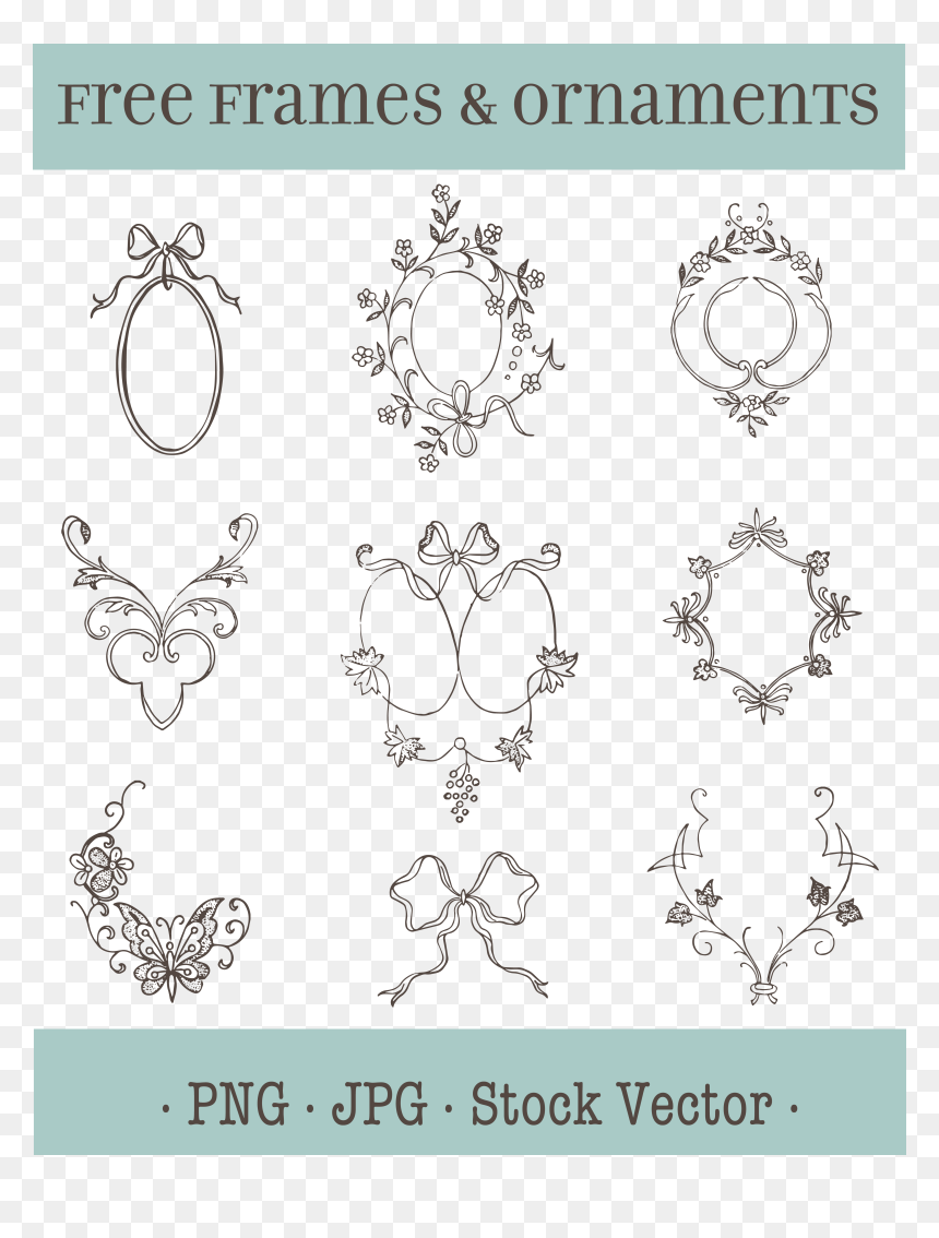 Free Frame Wedding Vector Rustic, HD Png Download - ganpati vector png