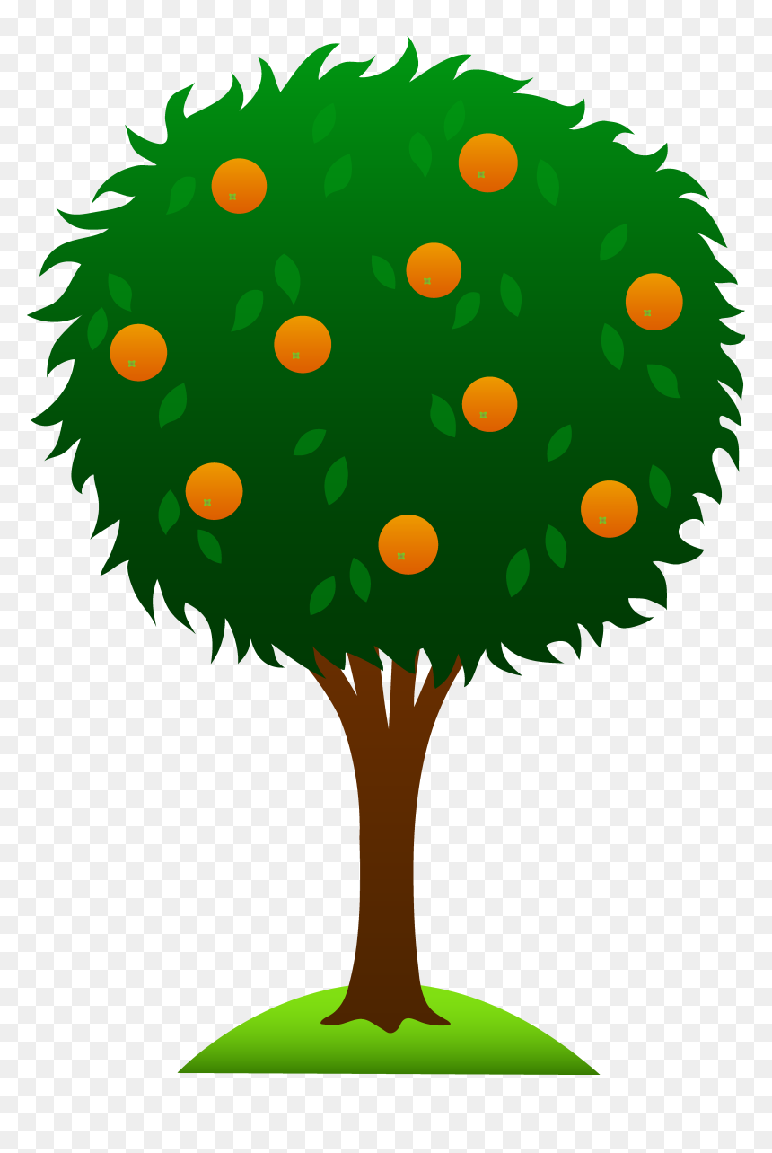 Orange Tree Clipart, HD Png Download - green mango png
