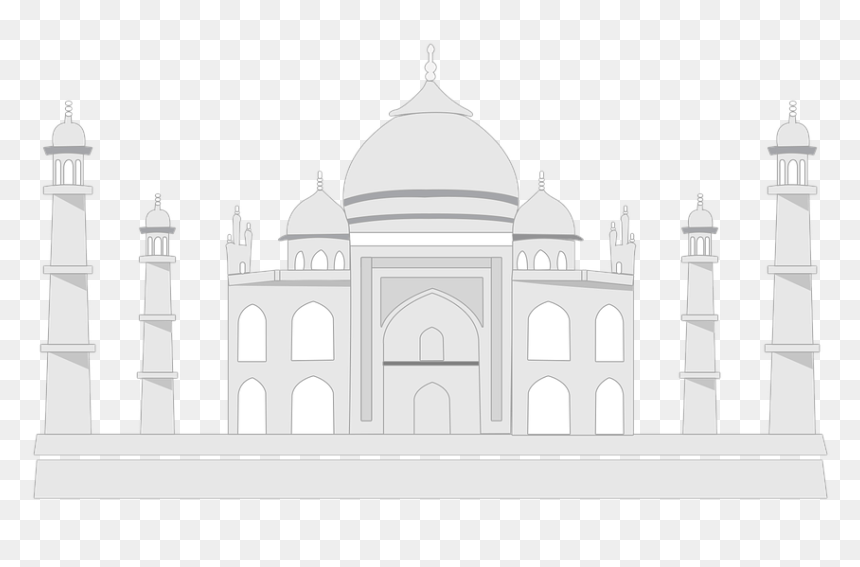 Taj Mahal Animasi Png, Transparent Png - tajmahal png