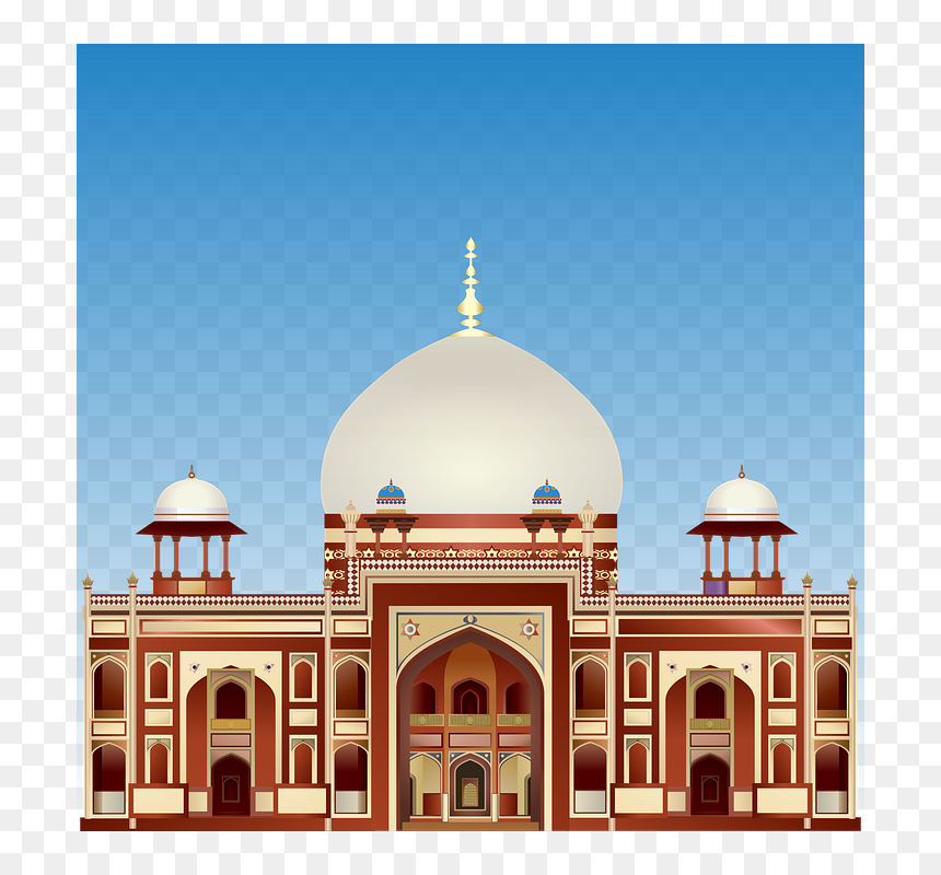 Humayun Tomb Clipart, HD Png Download - tajmahal png