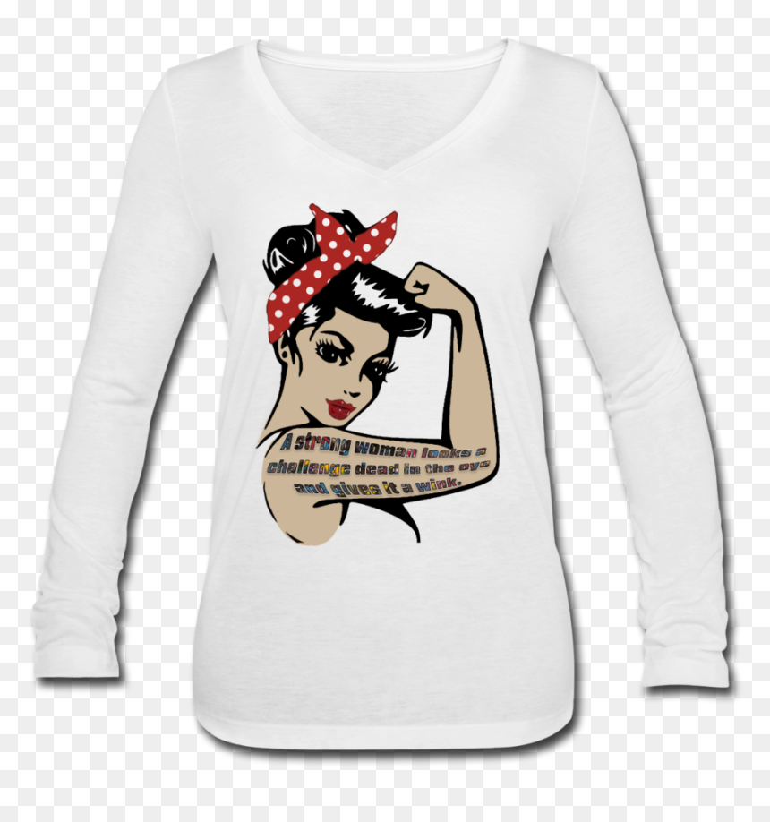 T-shirt, HD Png Download - strong woman png