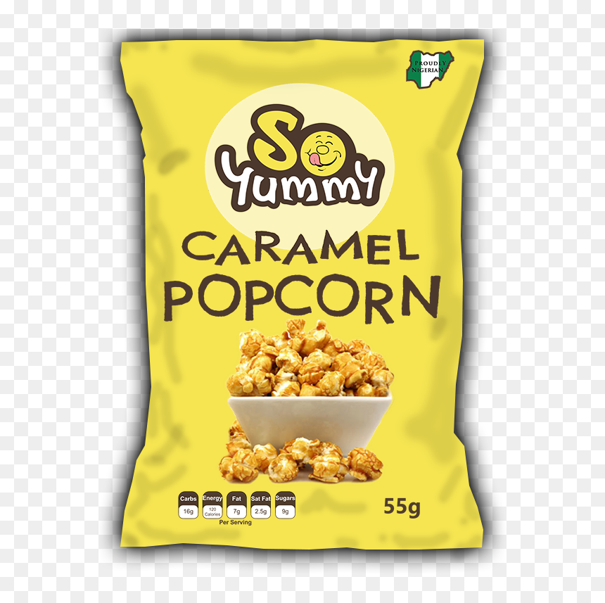 Caramel Popcorn Nigeria, HD Png Download - popcorn bag png