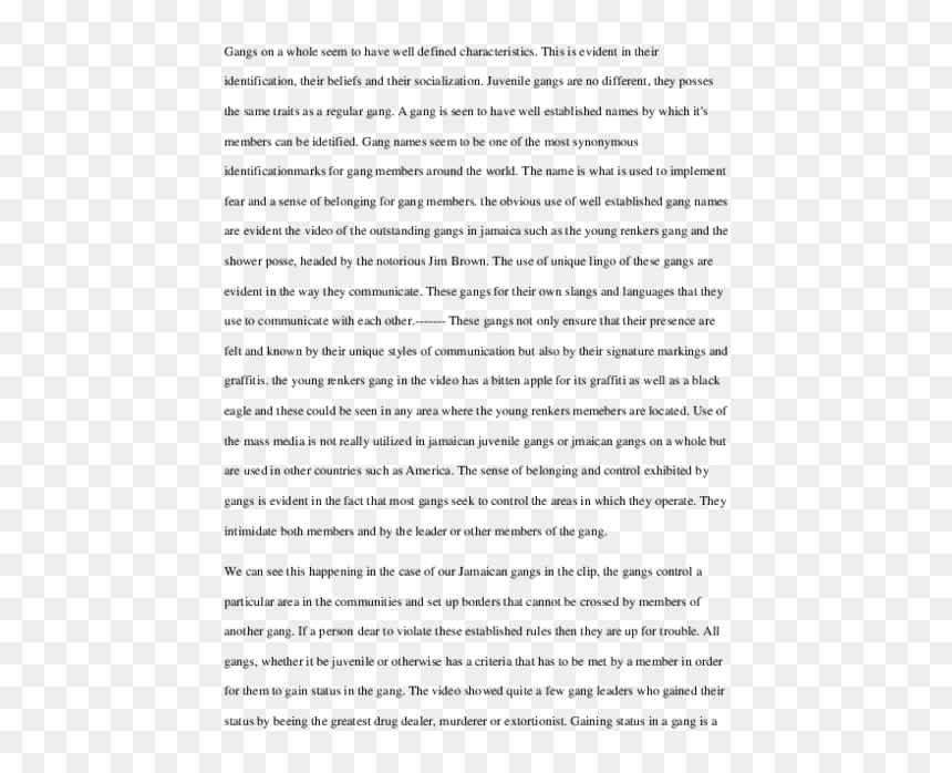 Essay, HD Png Download - gang member png
