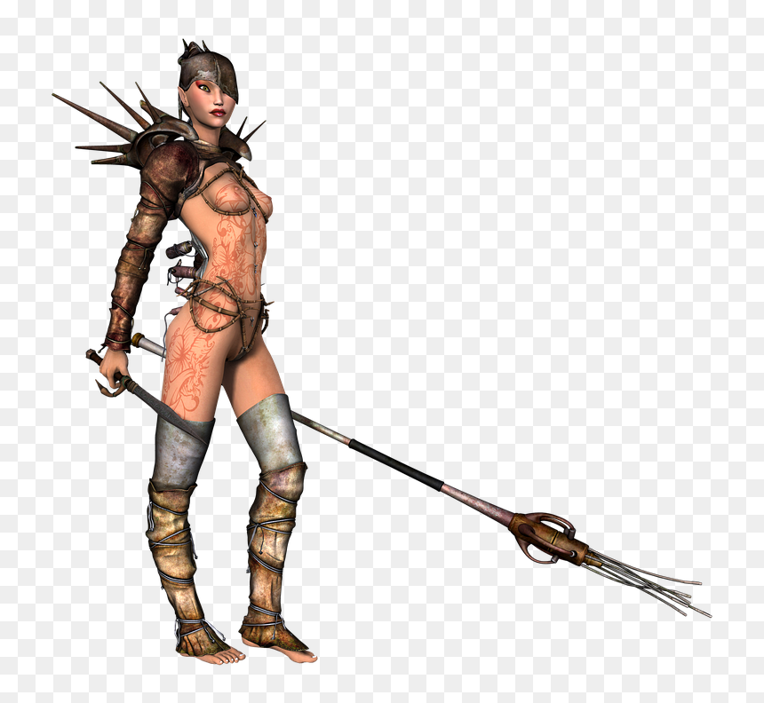 Girl Warrior Png, Transparent Png - strong woman png