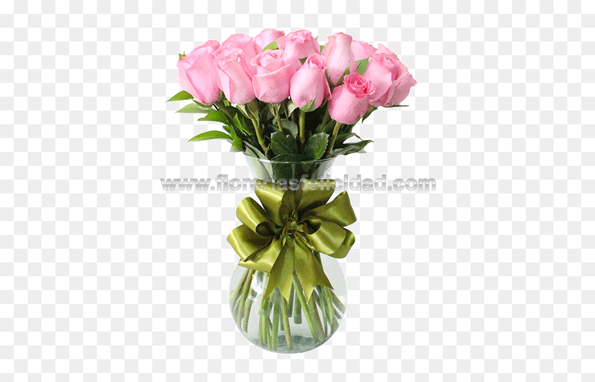 Florero Elegante 24 Rosas Rosas Florero Elegante 24 - Arreglos Elegantes De Rosas, HD Png Download - rosas rosas png