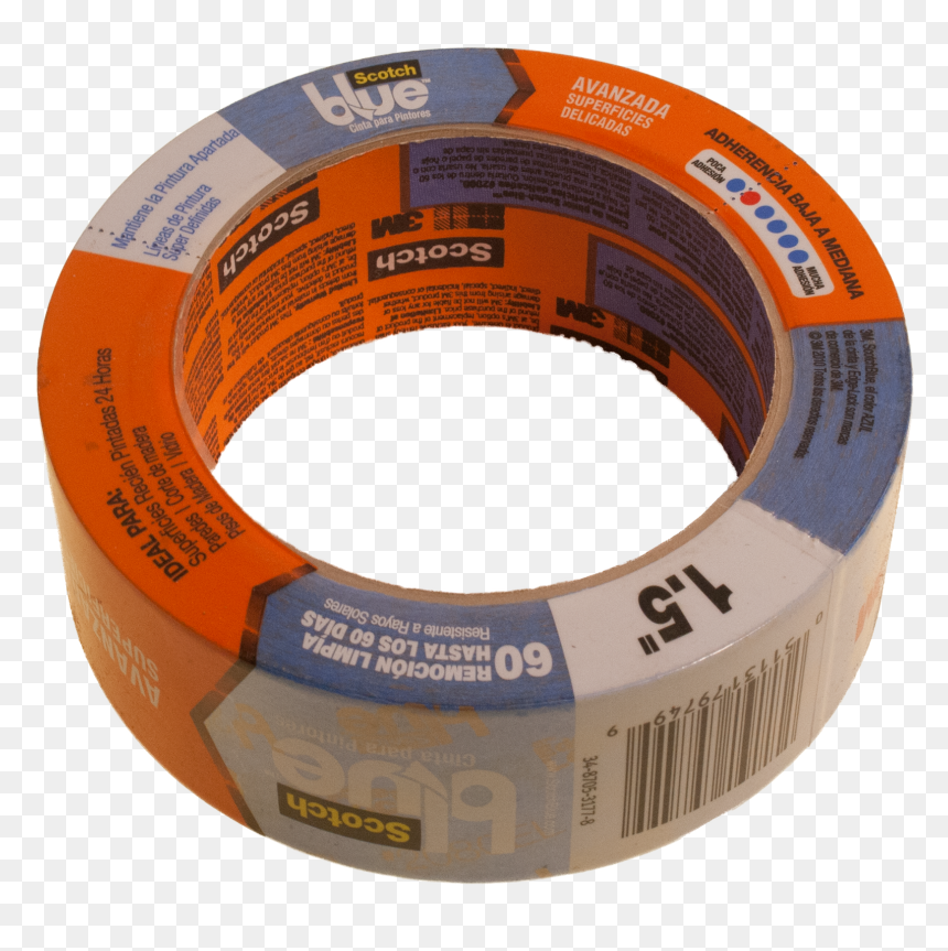 Blue Painters Masking Tape 1 1/2 X 40ft New - Label, HD Png Download - cinta azul png