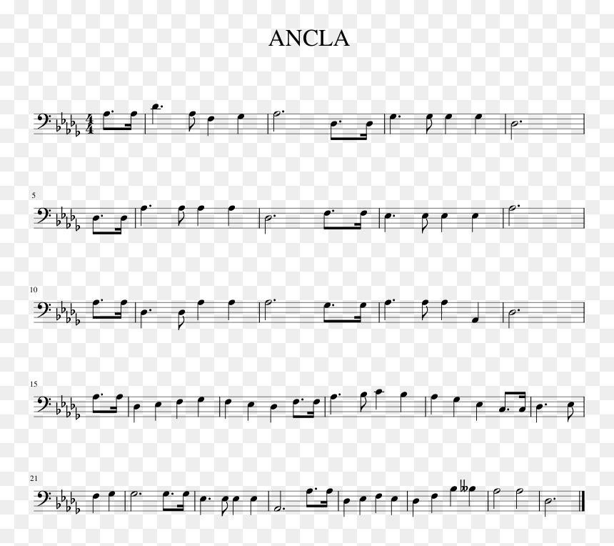 Sheet Music, HD Png Download - ancla vector png