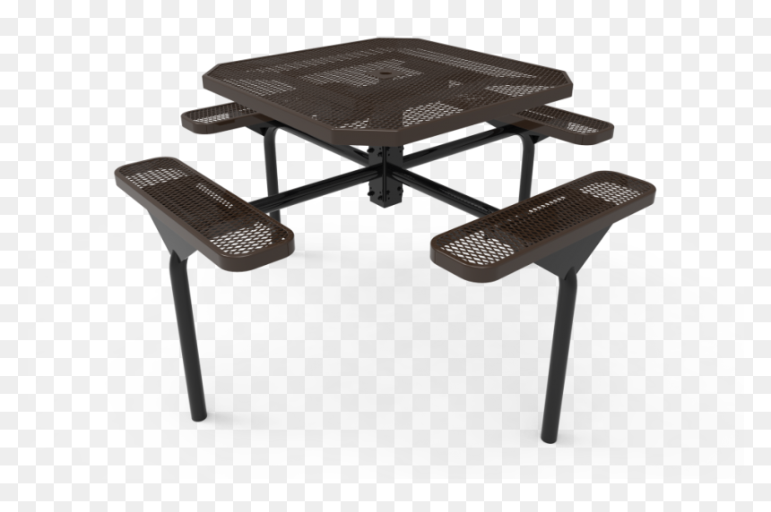 Octagon Nexus Pedestal Table With Diamond Pattern - Perforated Metal, HD Png Download - octagon pattern png