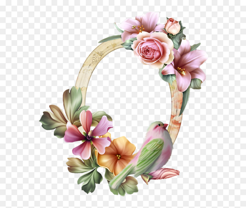 Arte Com Flores Para Camisa Png, Transparent Png - moldura quadro png