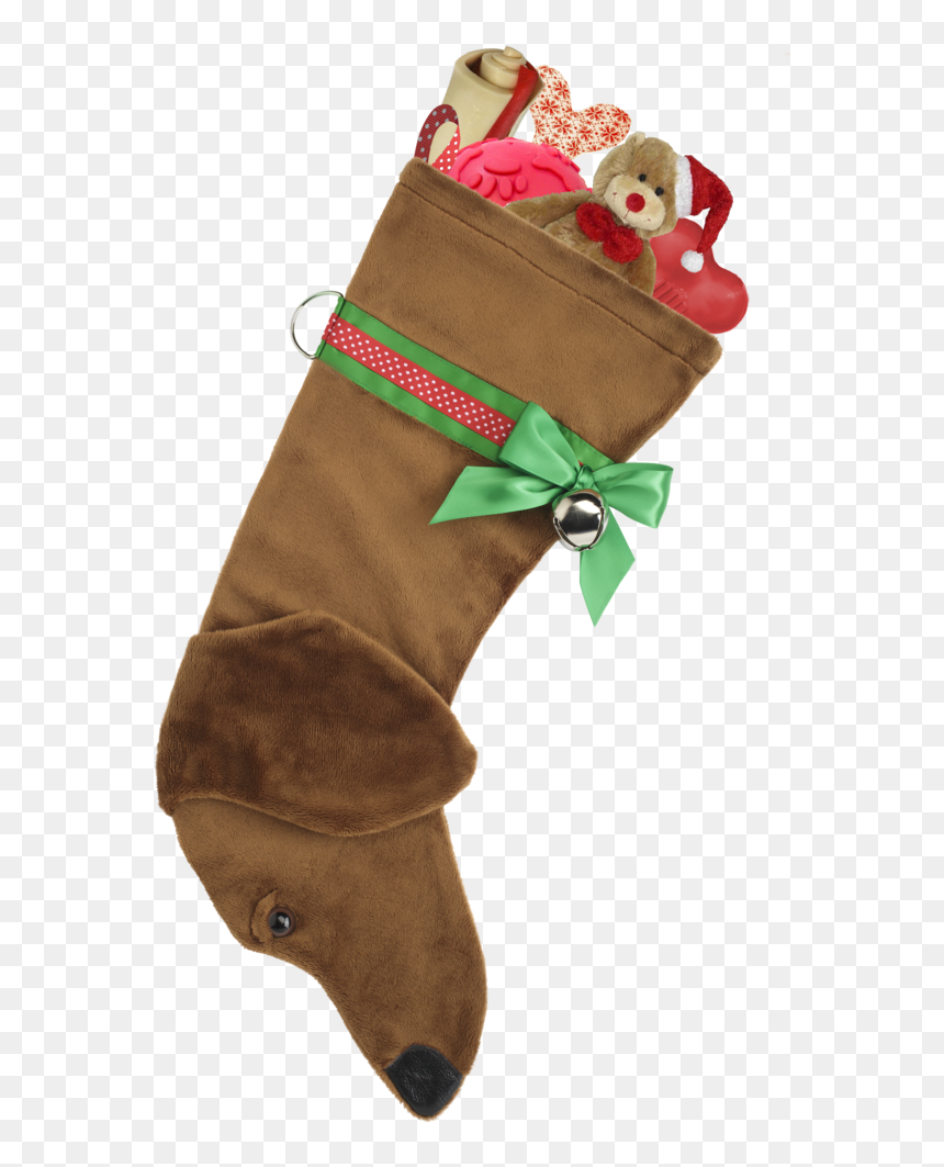 This Red Dachshund Christmas Dog Stocking Is Perfect - Wiener Dog Christmas Stocking, HD Png Download - wiener dog png