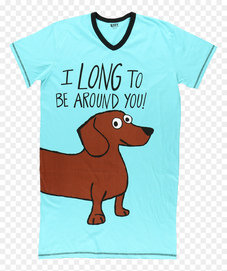 Long To Be - Long To Be Around You Dachshund Pajamas, HD Png Download - wiener dog png
