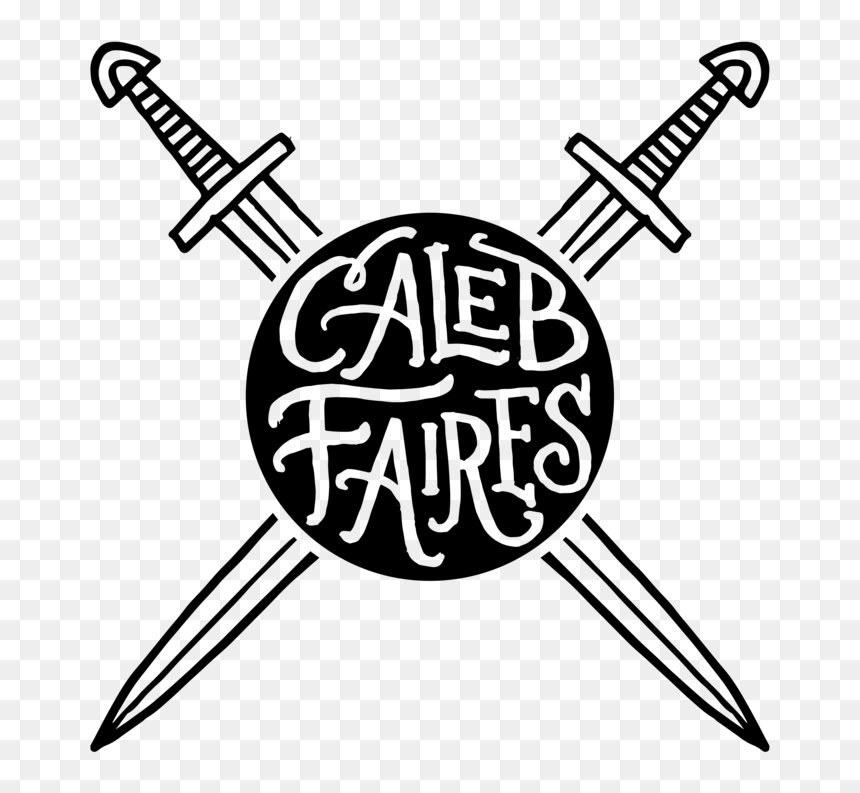 Custom Hand-lettered Rubber Stamp Badge Caleb Faires, HD Png Download - hand stamp png
