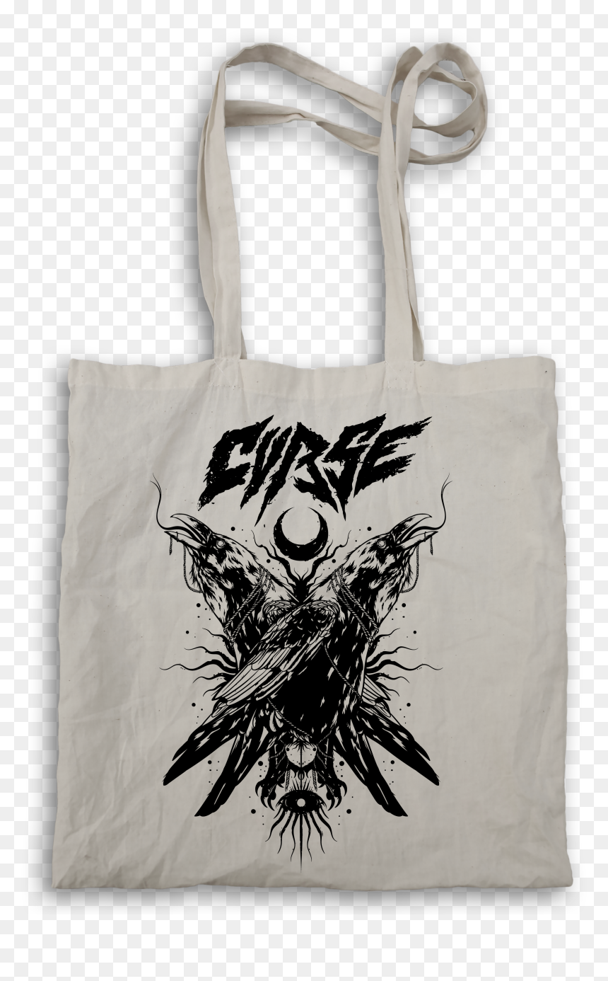 Image Of The Crow Tote Bag - Tote Bag, HD Png Download - crow feather png