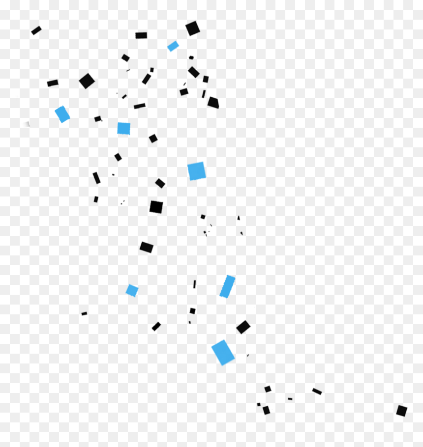 Tennis Confetti Large Image - Illustration, HD Png Download - black confetti png