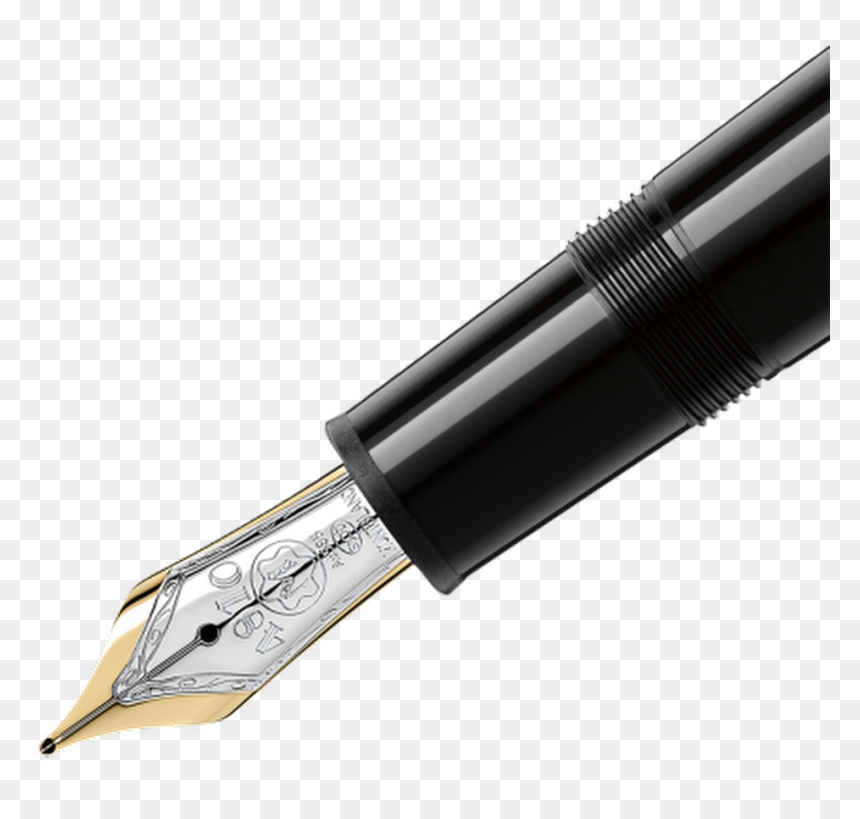 Thumb Image - Montblanc Red Gold Fountain Pen, HD Png Download - boligrafo png
