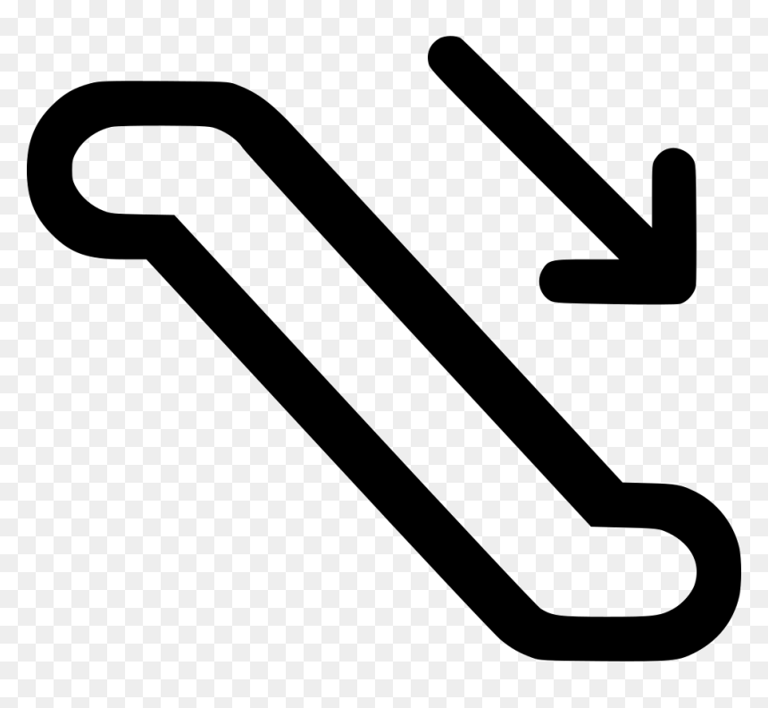 Escalator Down, HD Png Download - escalator png