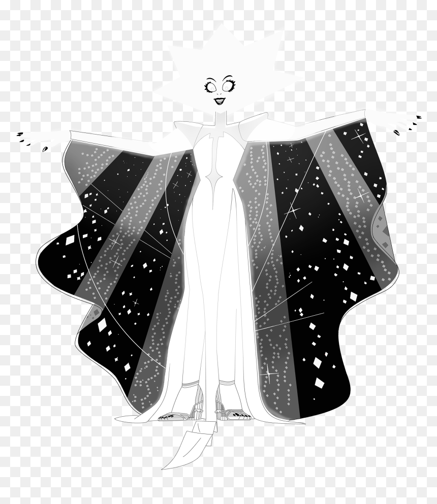 White Diamond Lfhth-ta - Steven Universe White Diamond Full Body, HD Png Download - diamond flare png