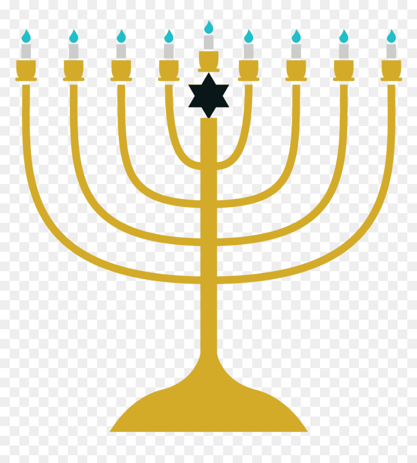 Real Life Menorah Png, Transparent Png - happy hanukkah png