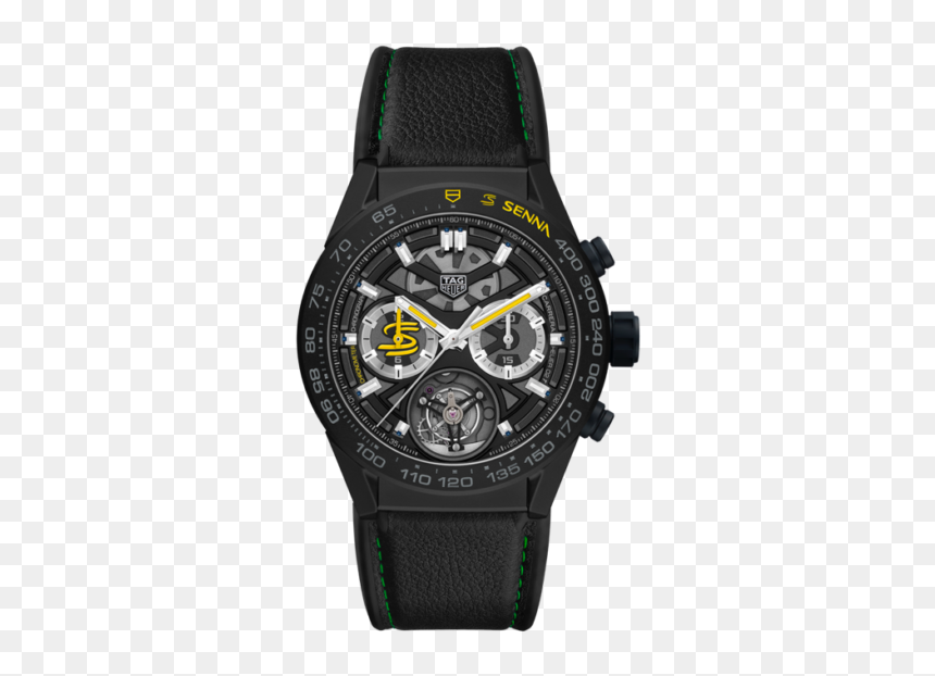 Tag Heuer Carrera Calibre 02t Senna, HD Png Download - bandeira do brasil estilizada png