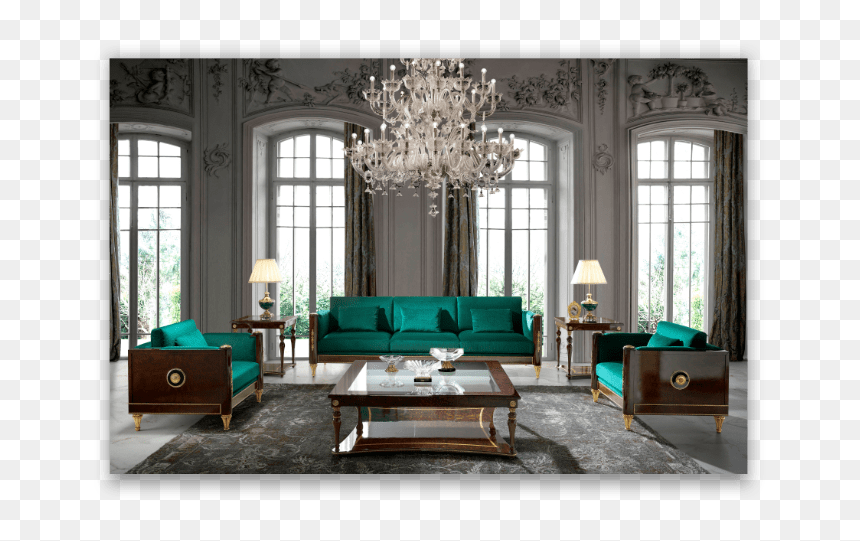 Luxury Grand Living Room, HD Png Download - silla de rey png