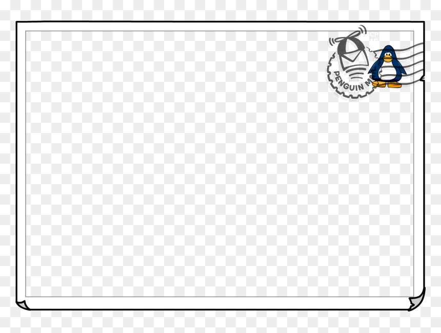 Post Card Png - Club Penguin, Transparent Png - post card png