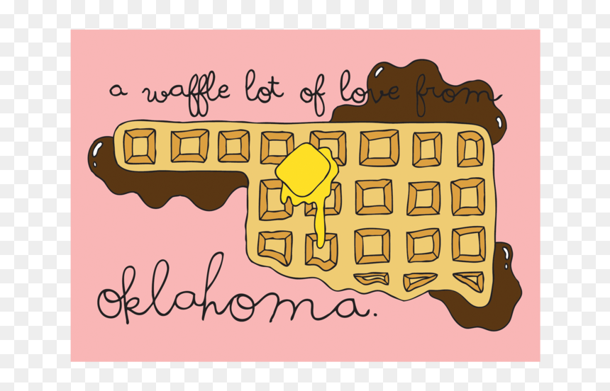 Ok Waffle Postcard, HD Png Download - post card png