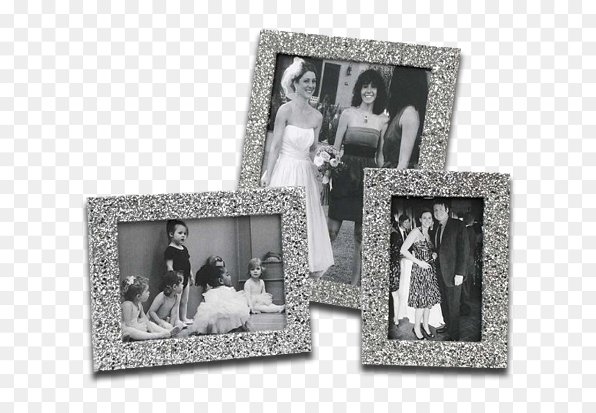 Crystal Glitter Desk Frames - Desk Picture Frame Png Png, Transparent Png - glitter frames png