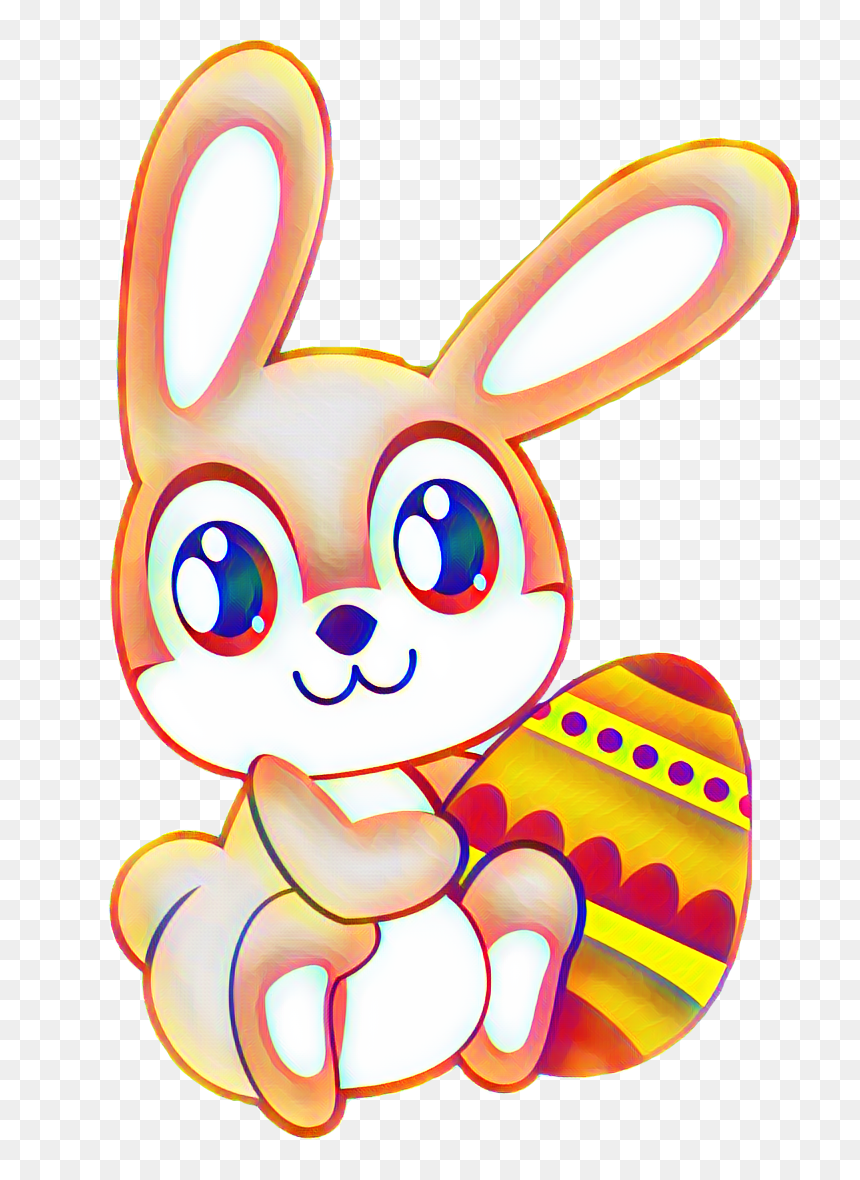 #desafio #pascua #conejodepascua #chocolate #stickers - Cute Cartoon Bunny, HD Png Download - pascuas png