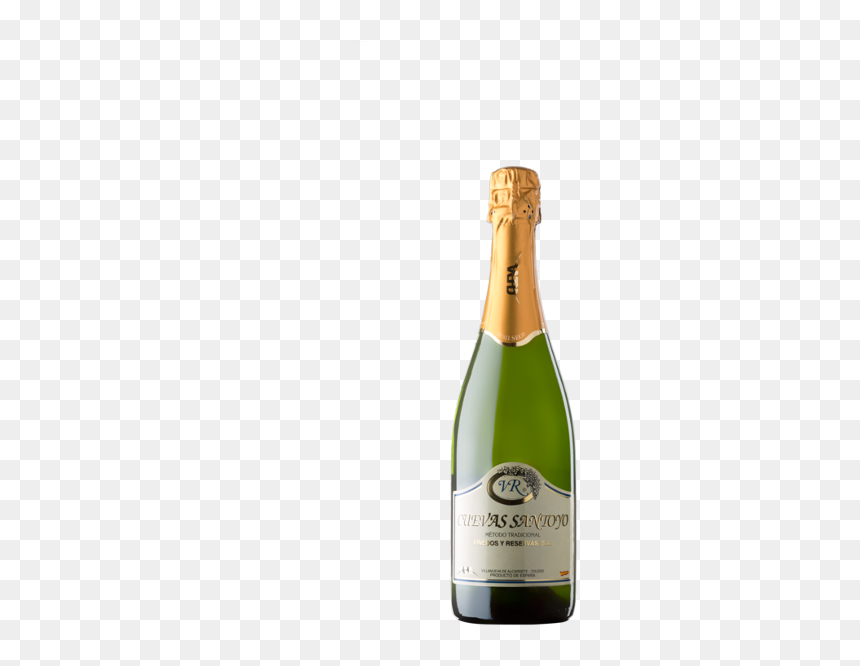 Sparkling Cuevas Santoyo Semidry - Marques De Monistrol Brut, HD Png Download - botella de vino png