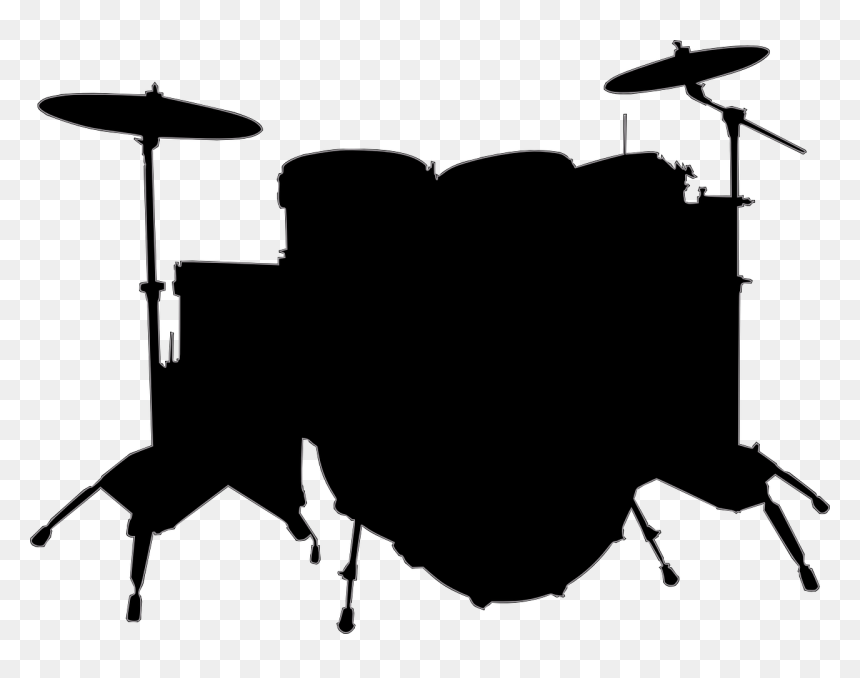 Music Instruments Silhouette Png, Transparent Png - tambor png