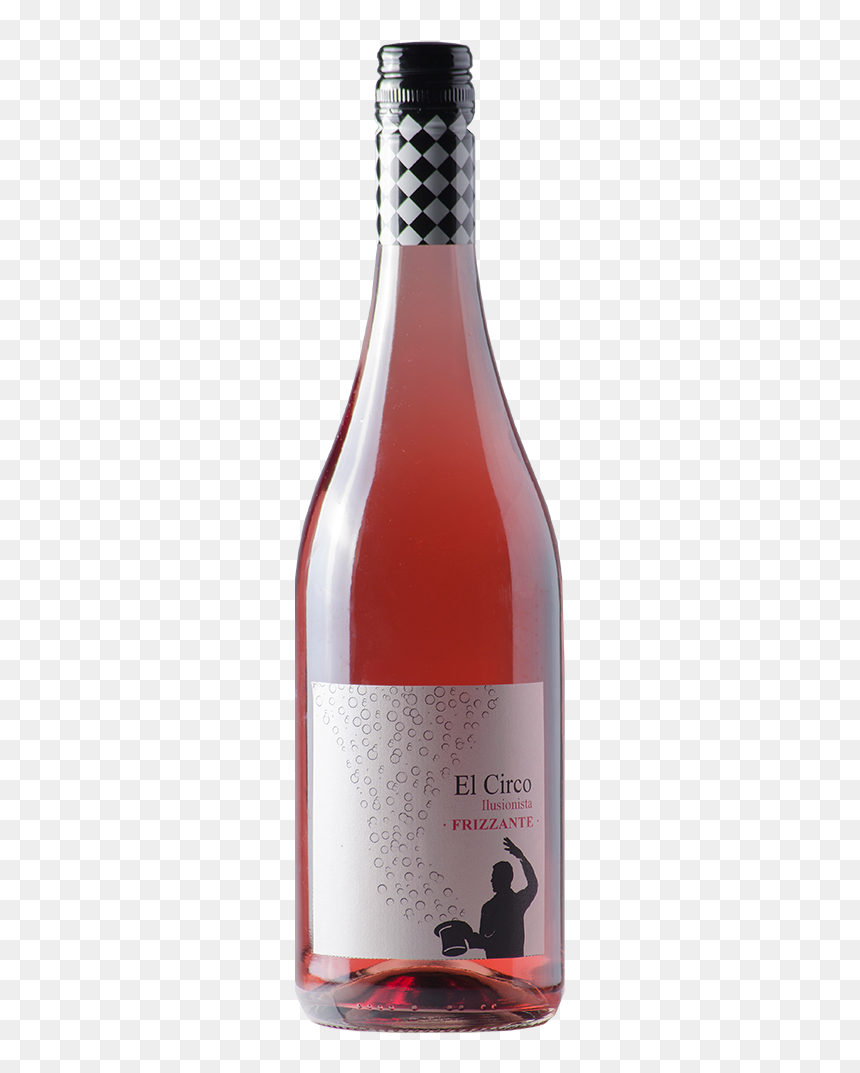 Frizzante Rosado - Circo Frizzante Rosado, HD Png Download - botella de vino png