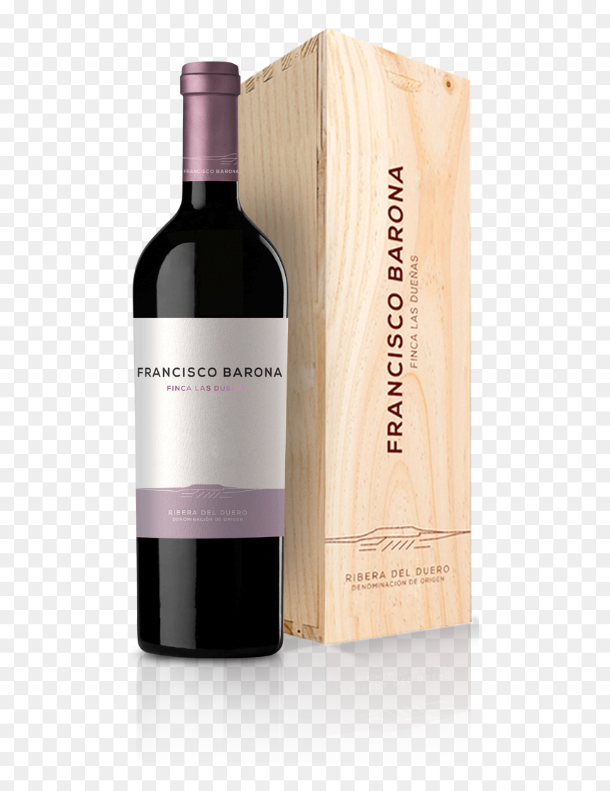 Finca Las Dueñas Vinos Francisco Barona - Vino Francisco Barona, HD Png Download - botella de vino png