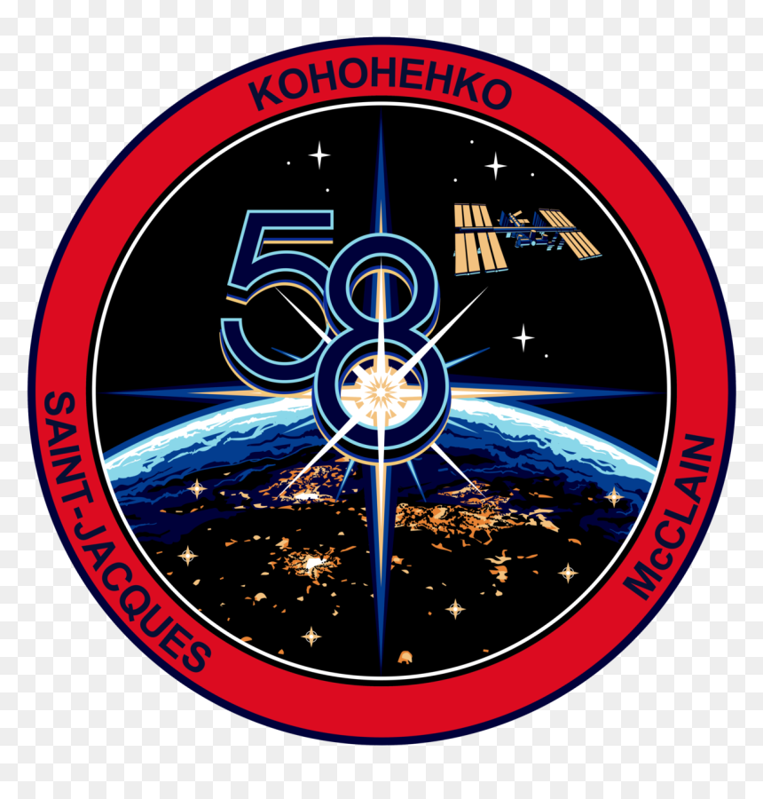 Iss Expedition 58 Patch, HD Png Download - spacesuit png