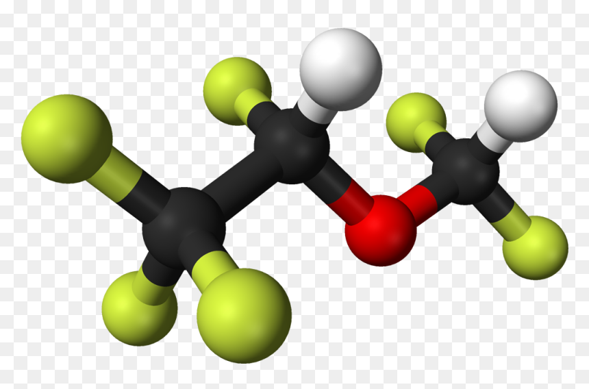 Desflurane Chemical Structure, HD Png Download - 3d ball png