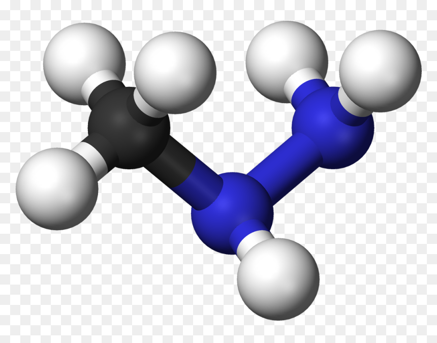 Licensed Under Public Domain Via Wikimedia Commons - Monométhylhydrazine, HD Png Download - 3d ball png