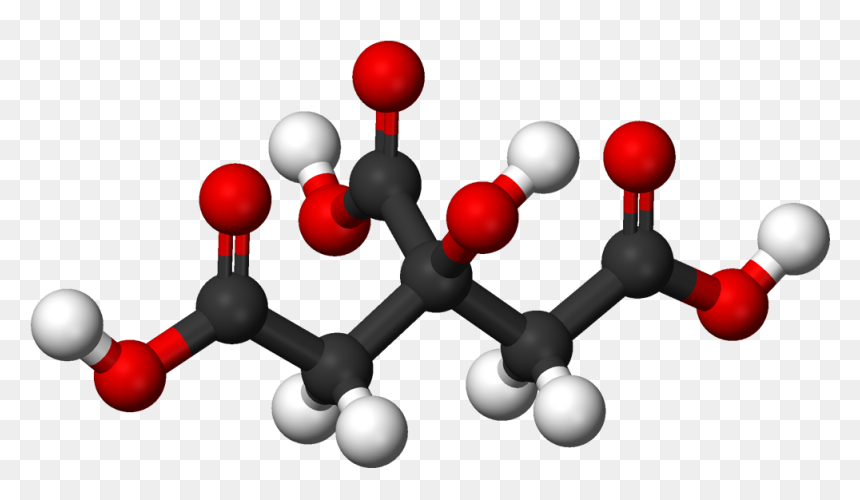 Citric Acid Structure, HD Png Download - 3d ball png