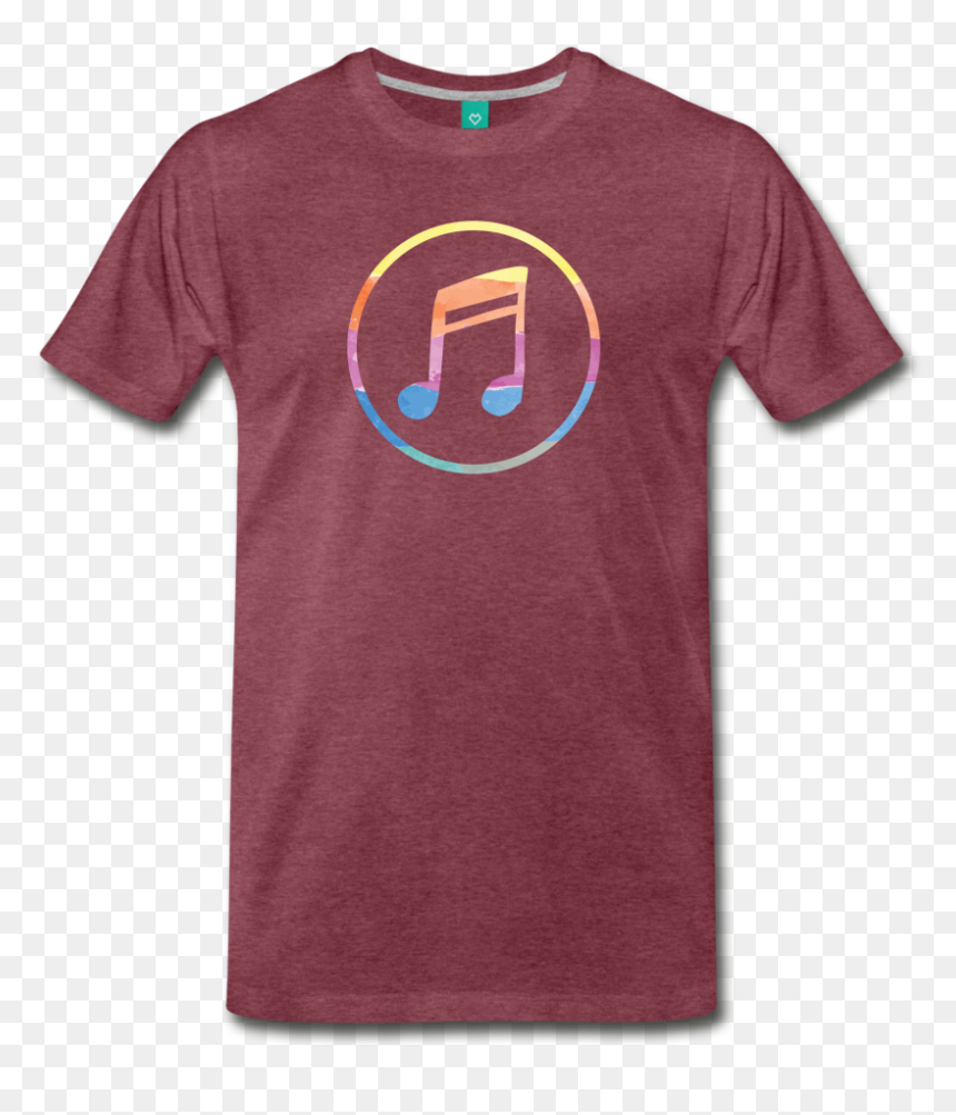 T-shirt, HD Png Download - red music note png