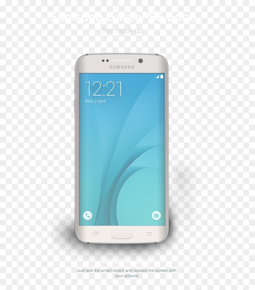 Galaxy Edge Mockup Free, HD Png Download - samsung galaxy s6 edge png