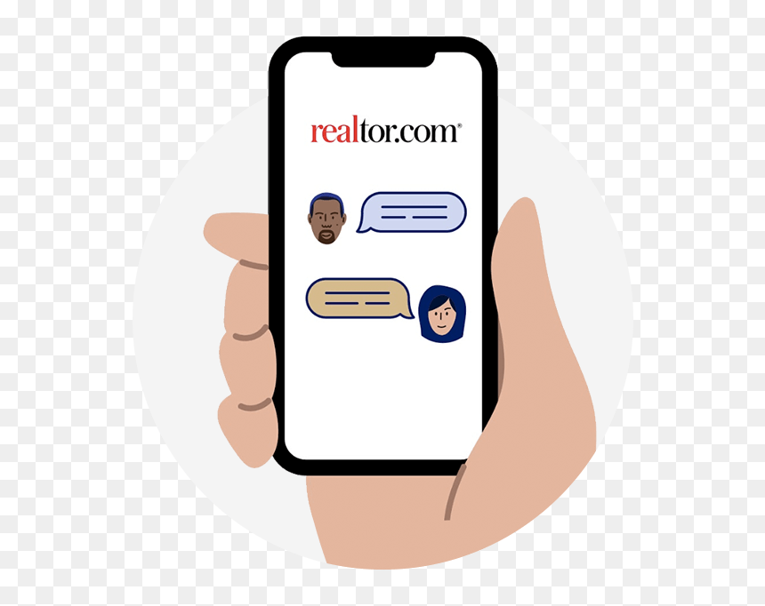 Organize Leads And Track Your Communications - Smartphone, HD Png Download - realtor.com png