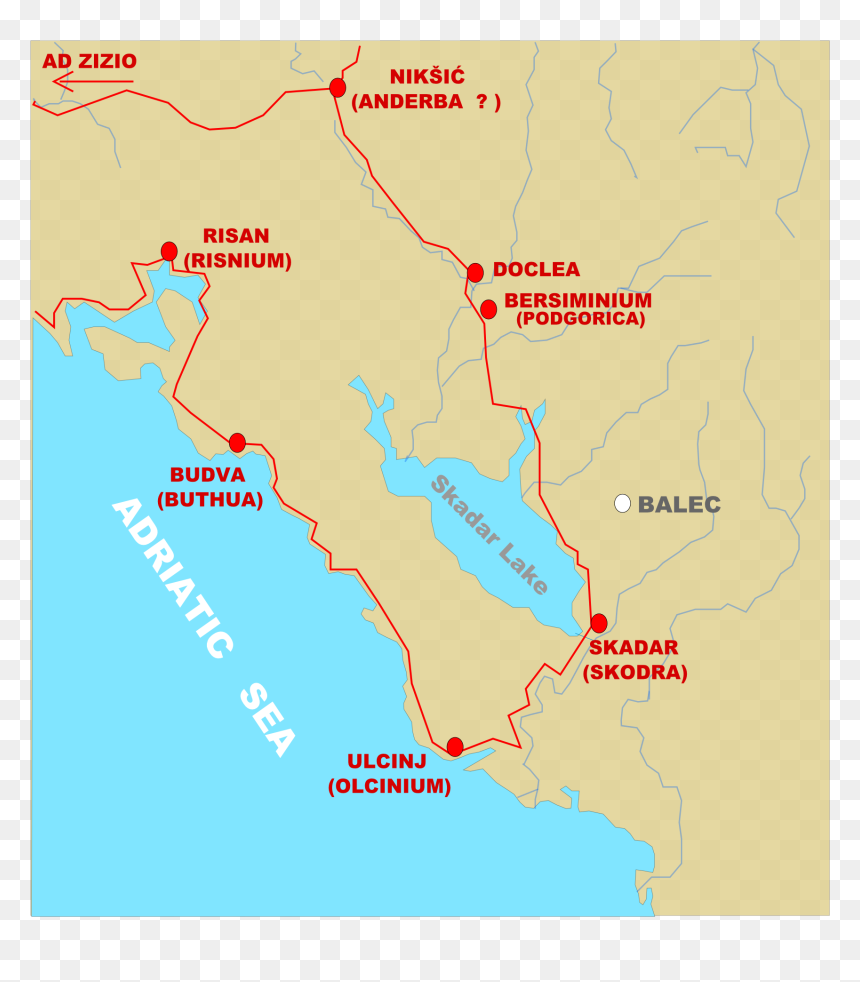 Medieval Balec And Ancient Roman Roads - Atlas, HD Png Download - roads png