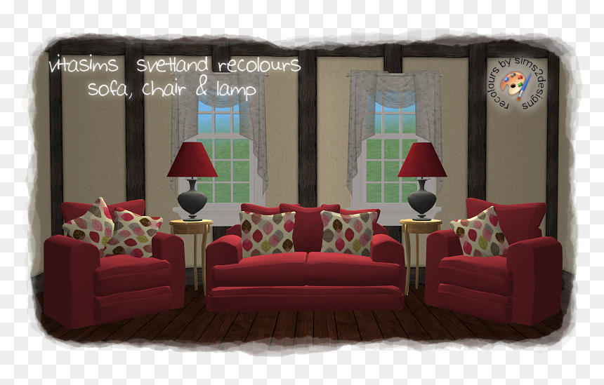 Studio Couch, HD Png Download - sheer curtain png