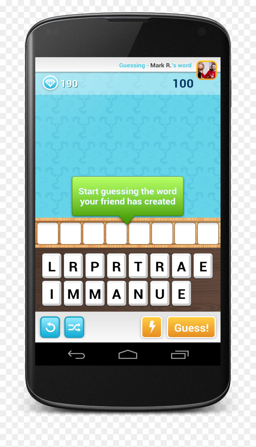 Turn-based Word Game, Whose Basic Gameplay Takes A - Smartphone, HD Png Download - gameplay png
