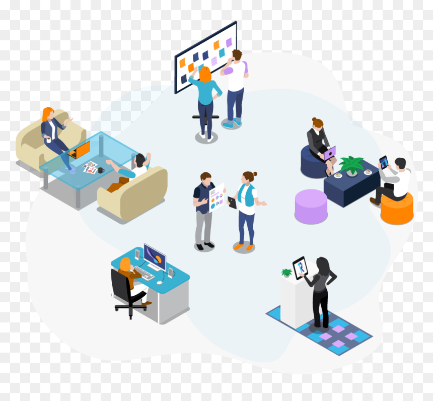 Image - Cartoon, HD Png Download - front desk png