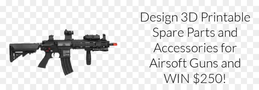 Airsoft 3d Design Challenge - Assault Rifle, HD Png Download - airsoft png