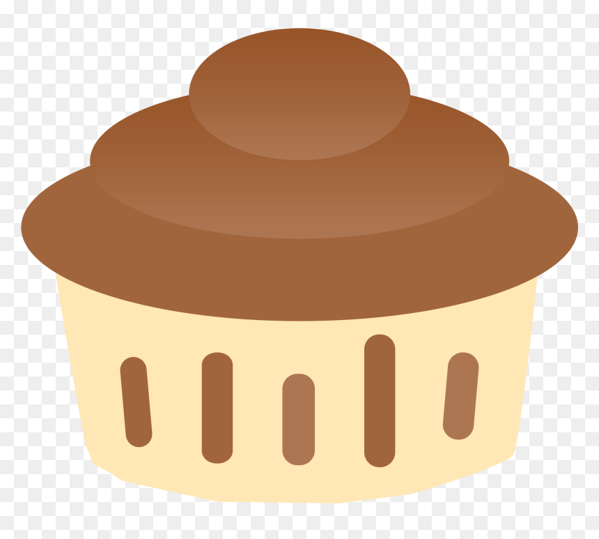 Chocolate Cupcake By Maddielovesselly Clipart Clipart - Cupcake, HD Png Download - cupcake clip art png