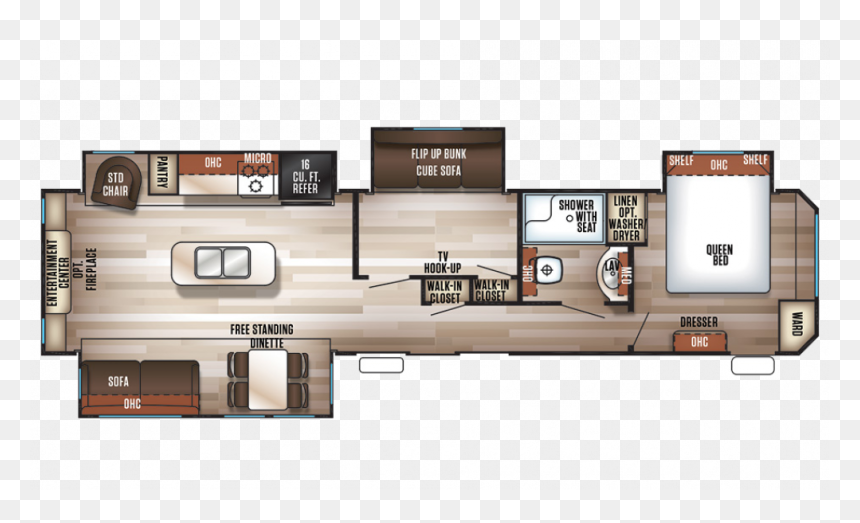 Drawing Rooms Shelf - 2019 Forest River Cherokee 39br, HD Png Download - vinette png