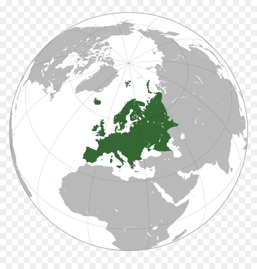 Europavectorial - Europe On Global Map, HD Png Download - europa png